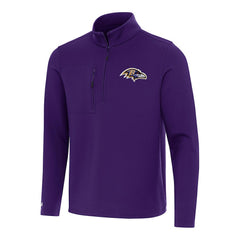 Baltimore Ravens Antigua Insider Quarter-Zip Pullover Top Purple
