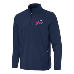 Buffalo Bills Antigua Perilous Quarter-Zip Pullover Top Navy