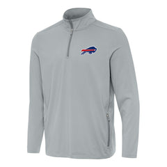 Buffalo Bills Antigua Perilous Quarter-Zip Pullover Top Gray