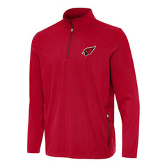 Arizona Cardinals Antigua Perilous Quarter-Zip Pullover Top Cardinal