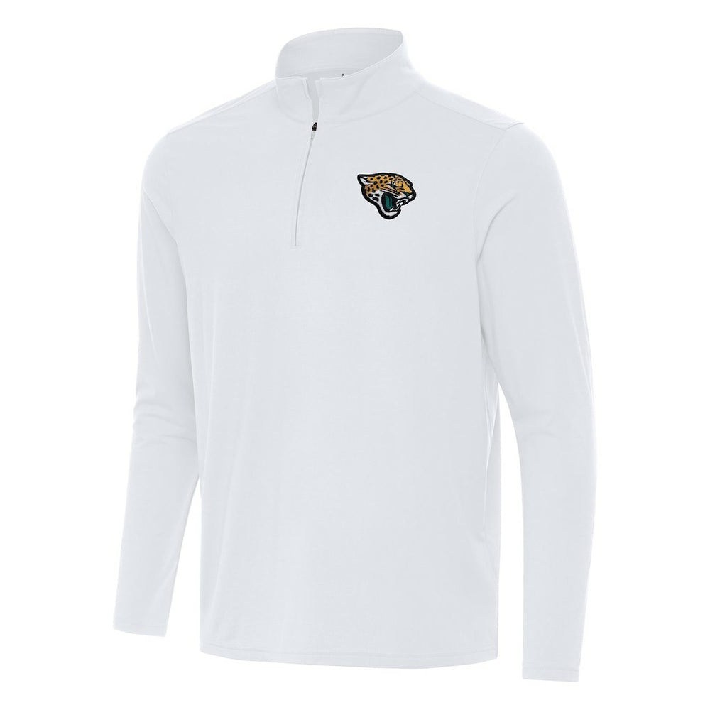 Jacksonville Jaguars Antigua Intent Quarter-Zip Pullover Top White