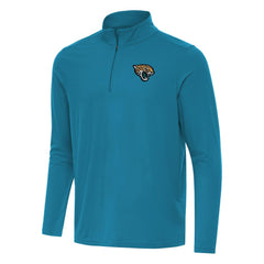 Jacksonville Jaguars Antigua Intent Quarter-Zip Pullover Top Teal