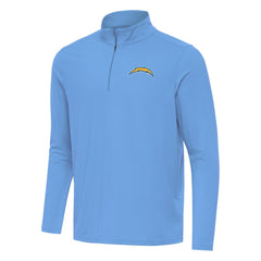 Los Angeles Chargers Antigua Intent Quarter-Zip Pullover Top Powder Blue