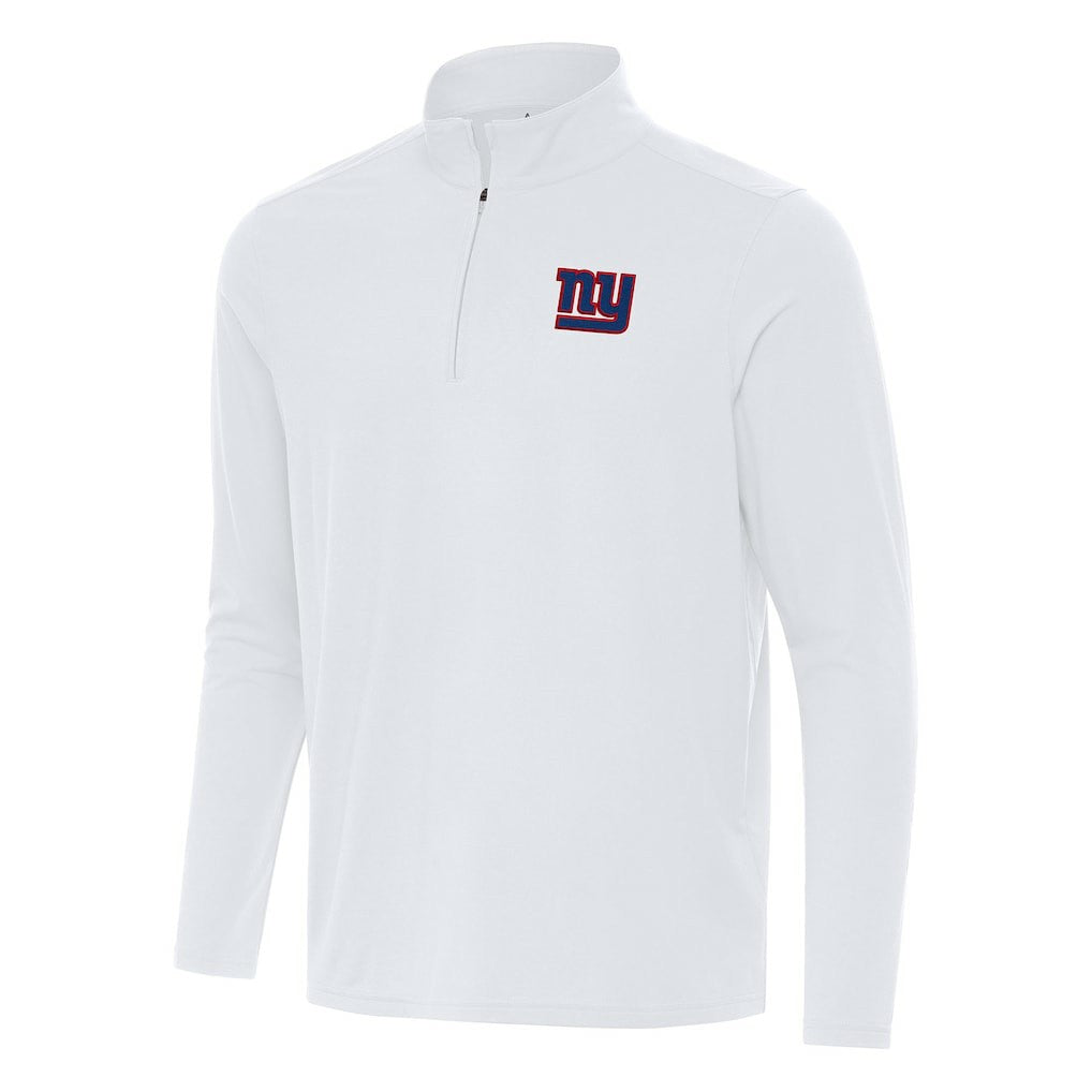 New York Giants Antigua Intent Quarter-Zip Pullover Top White