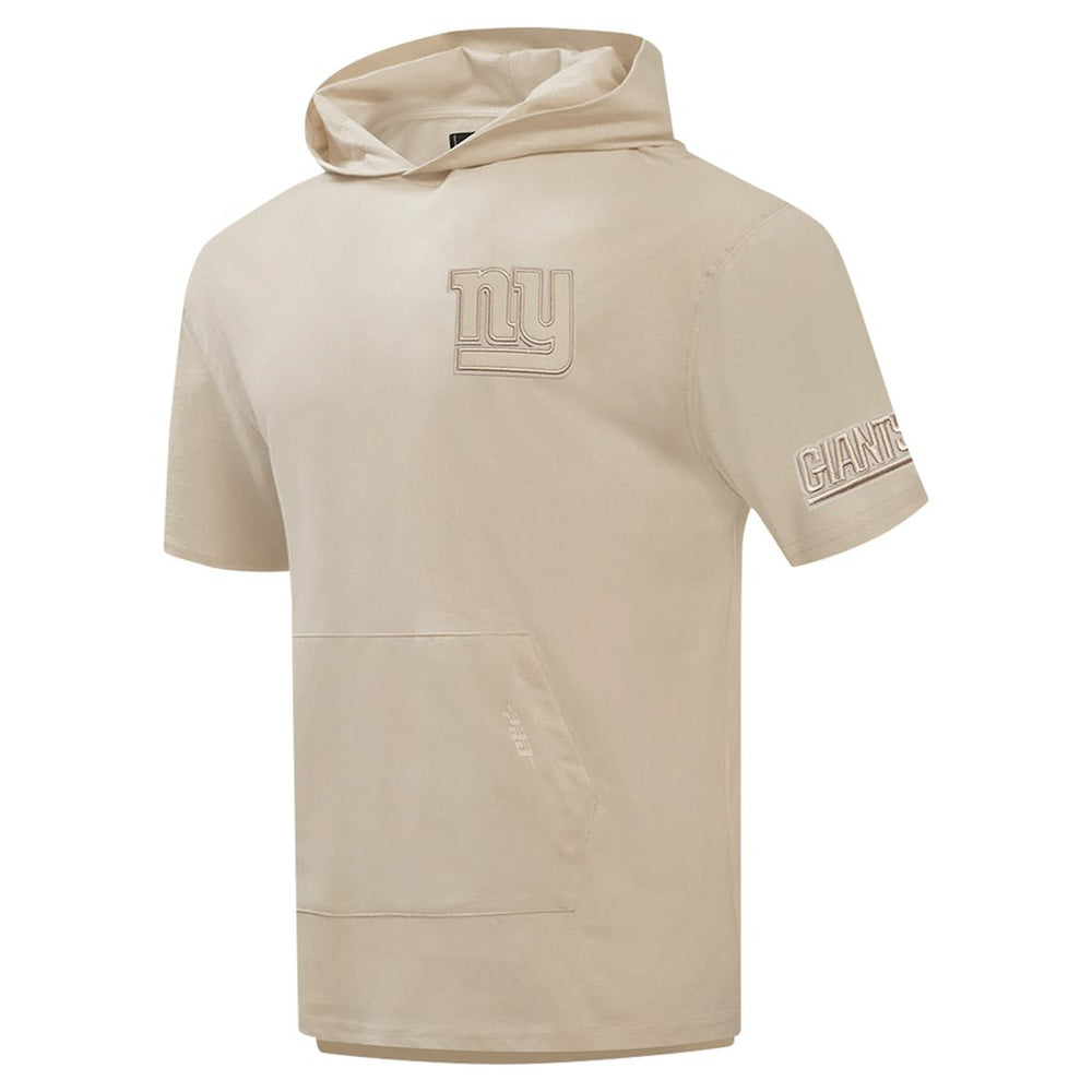 New York Giants Pro Standard Neutrals Capsule Short Sleeve Pullover Hoodie Tan