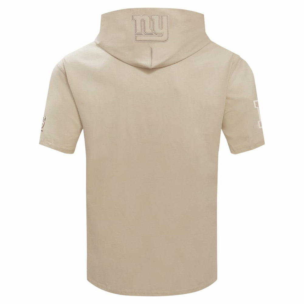 New York Giants Pro Standard Neutrals Capsule Short Sleeve Pullover Hoodie Tan