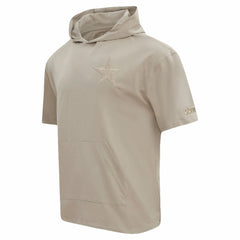 Dallas Cowboys Pro Standard Neutrals Capsule Short Sleeve Pullover Hoodie Tan