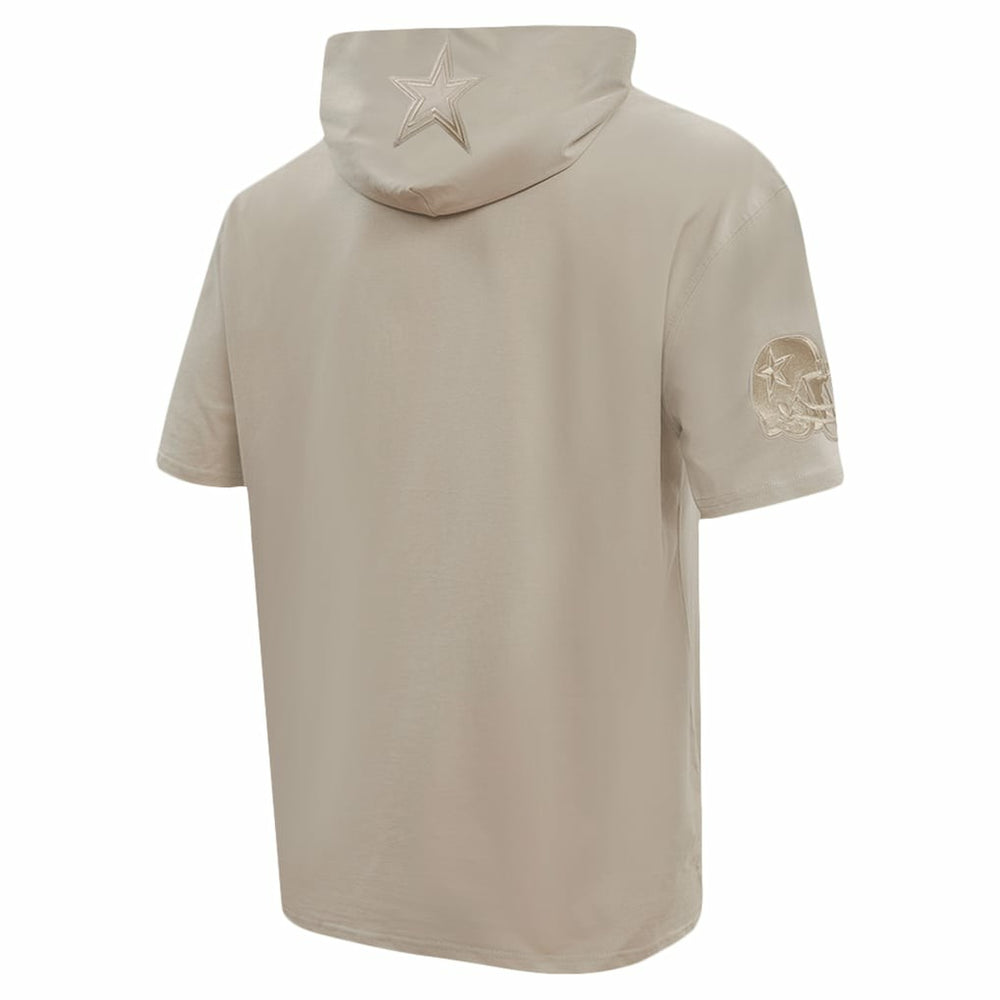 Dallas Cowboys Pro Standard Neutrals Capsule Short Sleeve Pullover Hoodie Tan