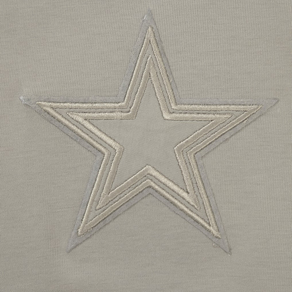 Dallas Cowboys Pro Standard Neutrals Capsule Short Sleeve Pullover Hoodie Tan