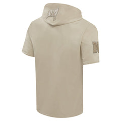 Tampa Bay Buccaneers Pro Standard Neutrals Capsule Short Sleeve Pullover Hoodie Tan