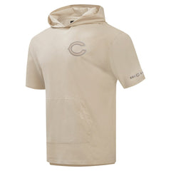 Chicago Bears Pro Standard Neutrals Capsule Short Sleeve Pullover Hoodie Tan