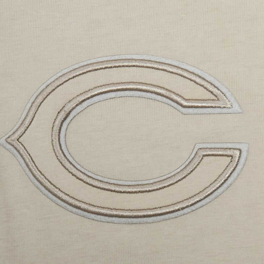 Chicago Bears Pro Standard Neutrals Capsule Short Sleeve Pullover Hoodie Tan