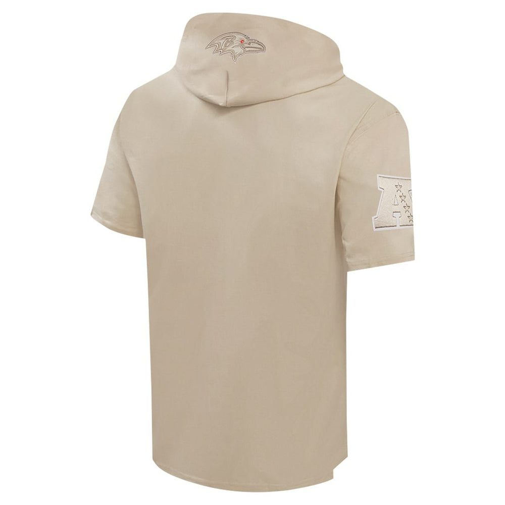 Baltimore Ravens Pro Standard Neutrals Capsule Short Sleeve Pullover Hoodie Tan