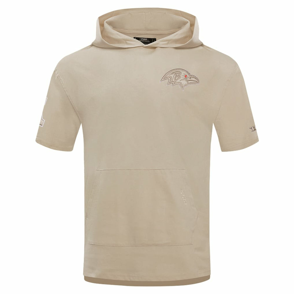Baltimore Ravens Pro Standard Neutrals Capsule Short Sleeve Pullover Hoodie Tan