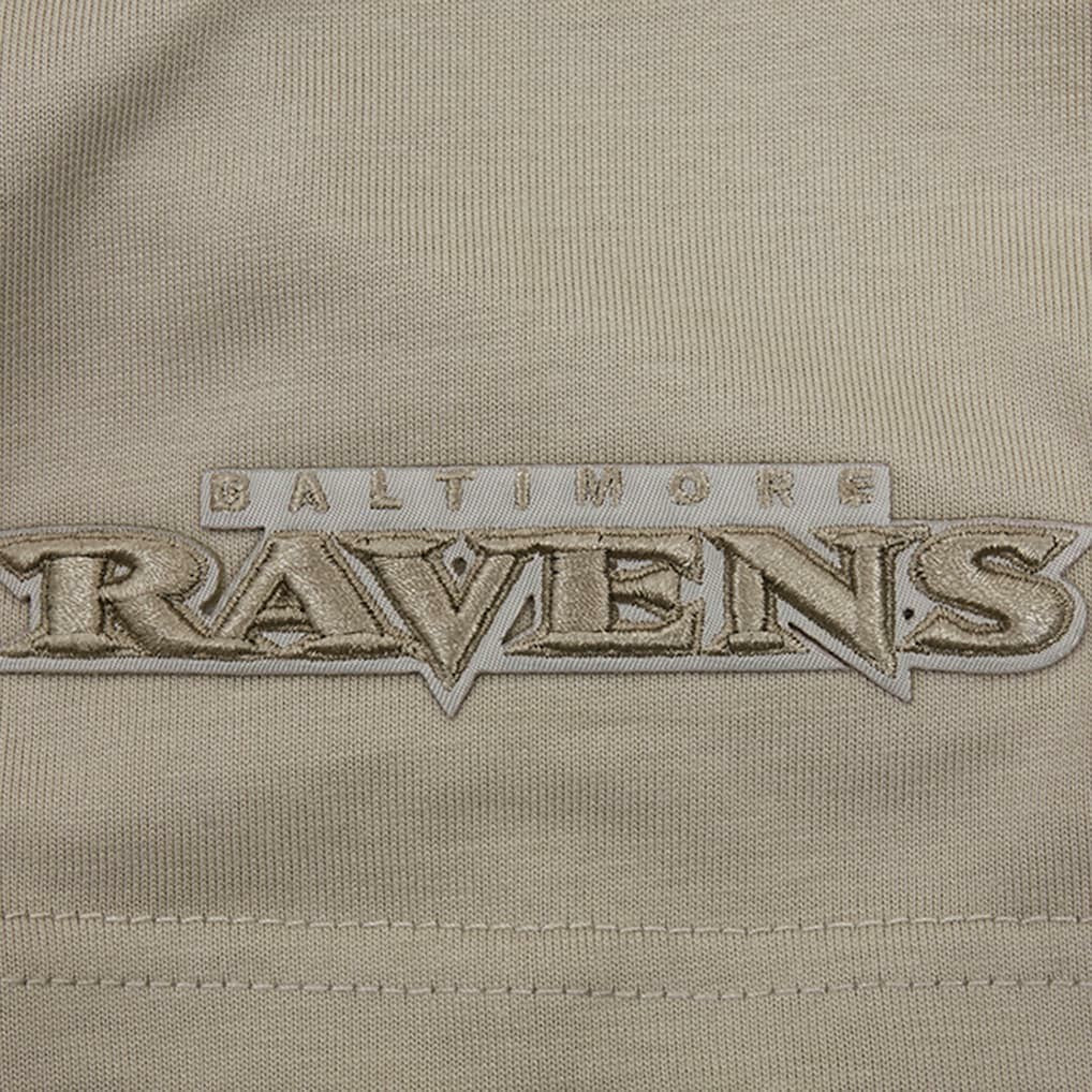 Baltimore Ravens Pro Standard Neutrals Capsule Short Sleeve Pullover Hoodie Tan