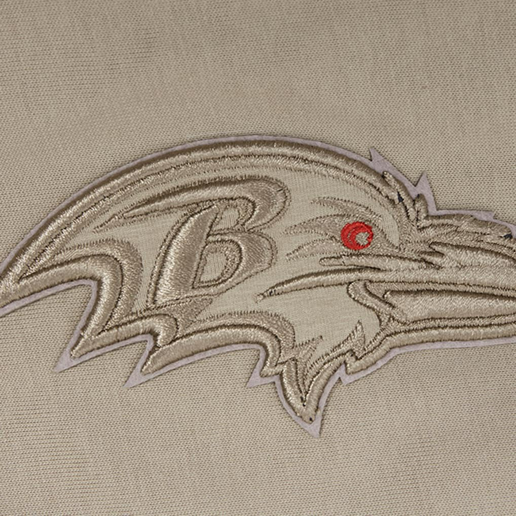 Baltimore Ravens Pro Standard Neutrals Capsule Short Sleeve Pullover Hoodie Tan