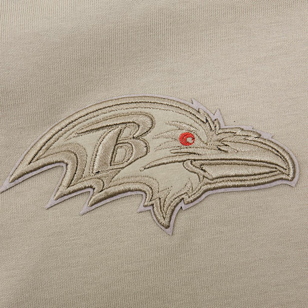 Baltimore Ravens Pro Standard Neutrals Capsule Short Sleeve Pullover Hoodie Tan