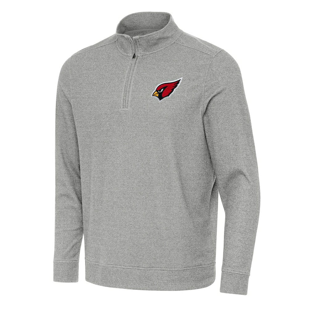 Arizona Cardinals Antigua Subtle Quarter-Zip Top Heather Gray