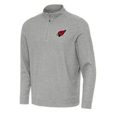 Arizona Cardinals Antigua Subtle Quarter-Zip Top Heather Gray