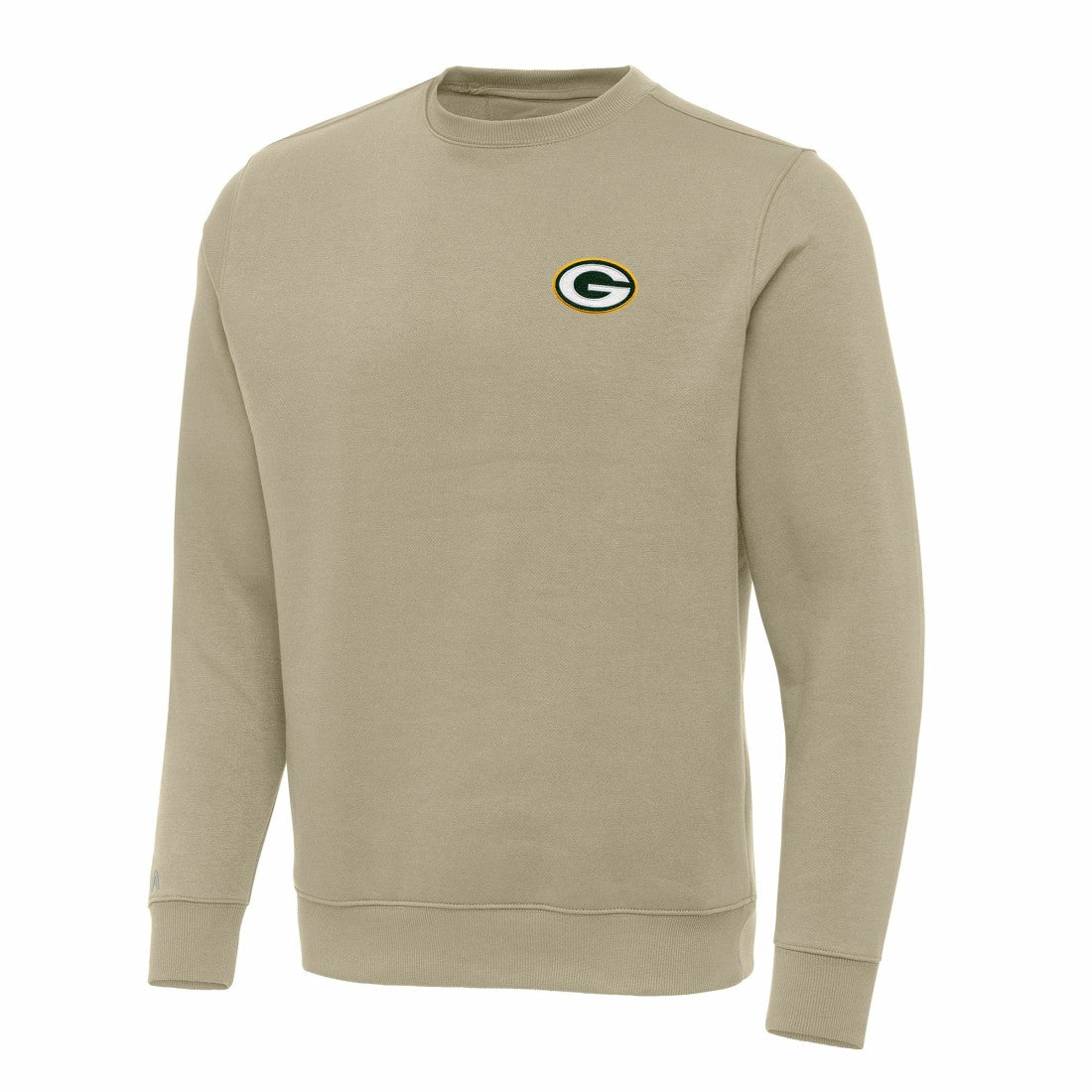 Green Bay Packers Antigua Victory Pullover Sweatshirt Khaki