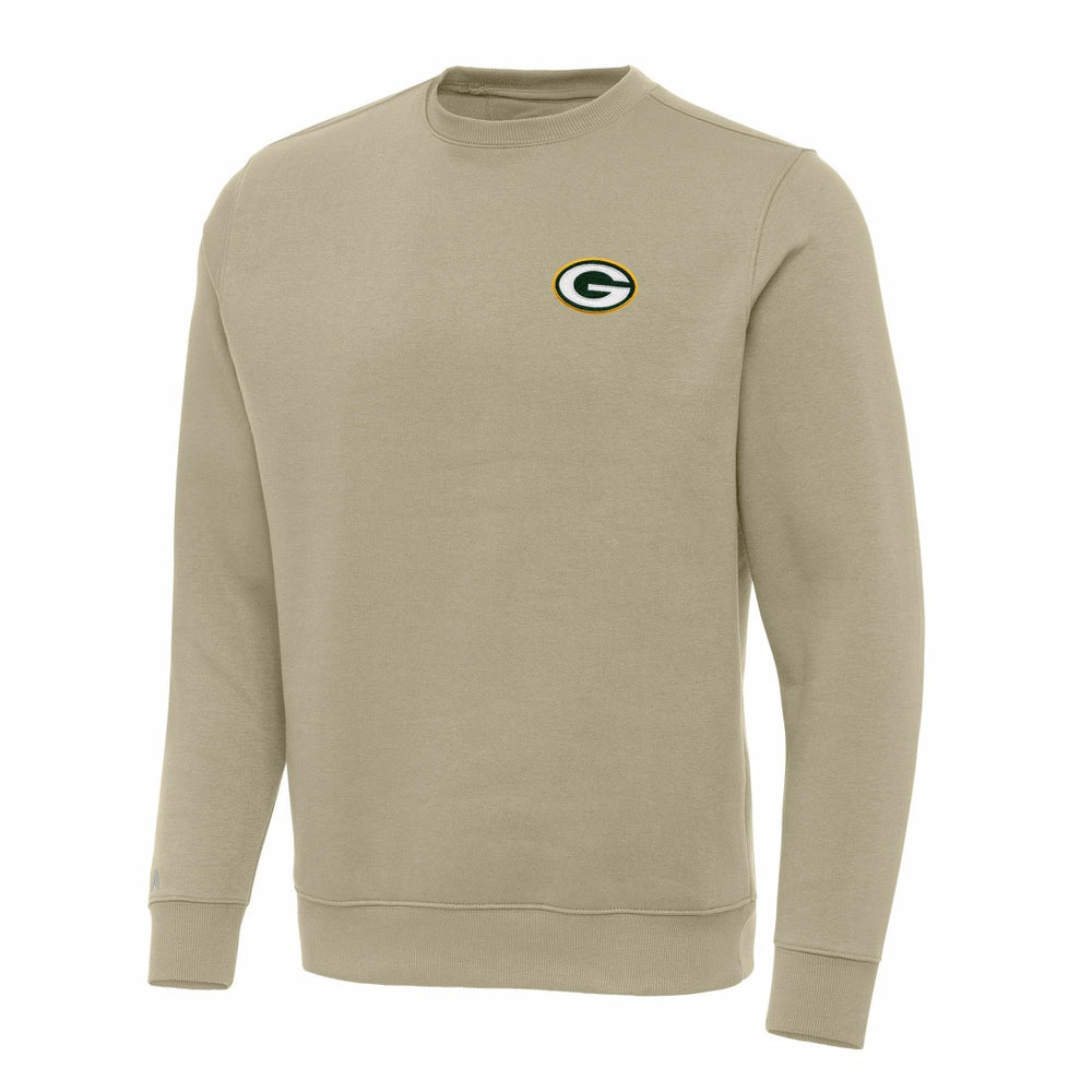 Green Bay Packers Antigua Victory Pullover Sweatshirt Khaki