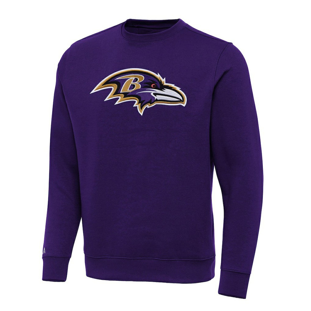 Baltimore Ravens Antigua Victory Pullover Sweatshirt Purple