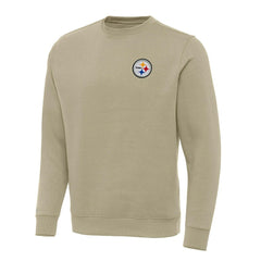 Pittsburgh Steelers Antigua Victory Pullover Sweatshirt Khaki