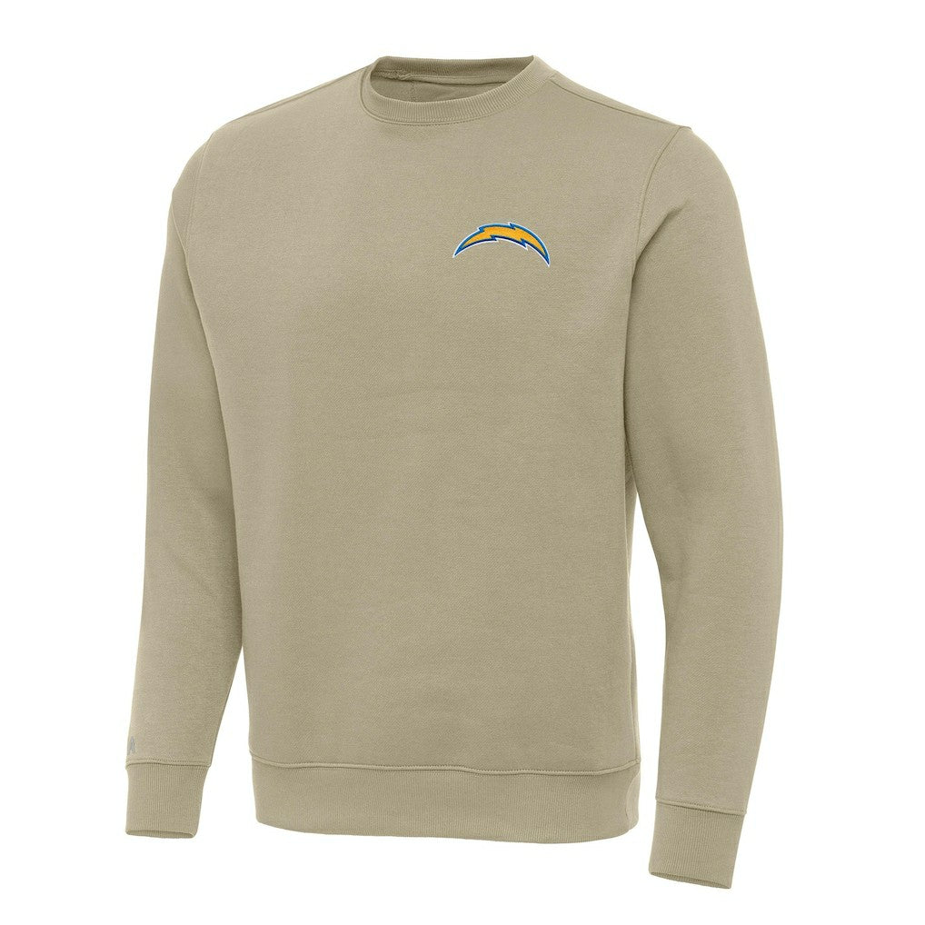 Los Angeles Chargers Antigua Victory Pullover Sweatshirt Khaki