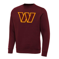 Washington Commanders Antigua Victory Pullover Sweatshirt Khaki