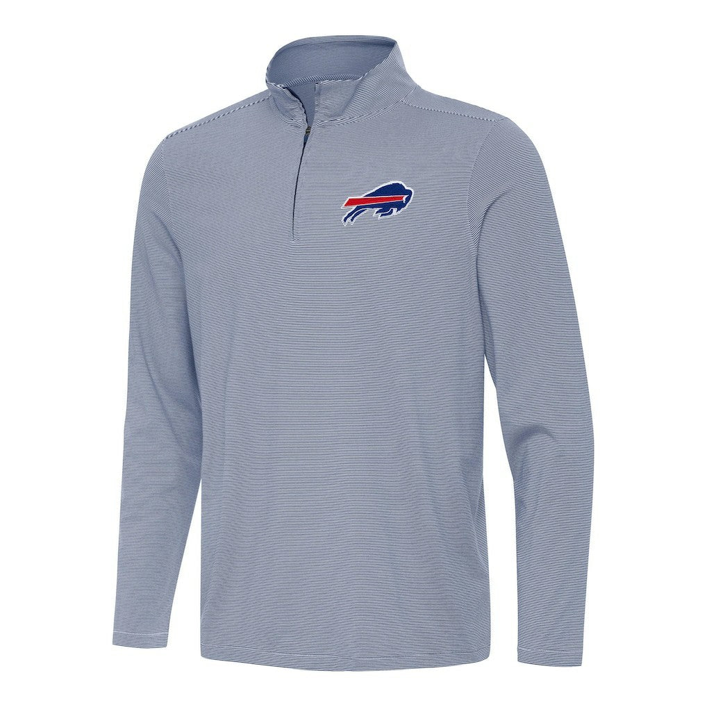 Buffalo Bills Antigua Twine Quarter-Zip Jacket Navy/White