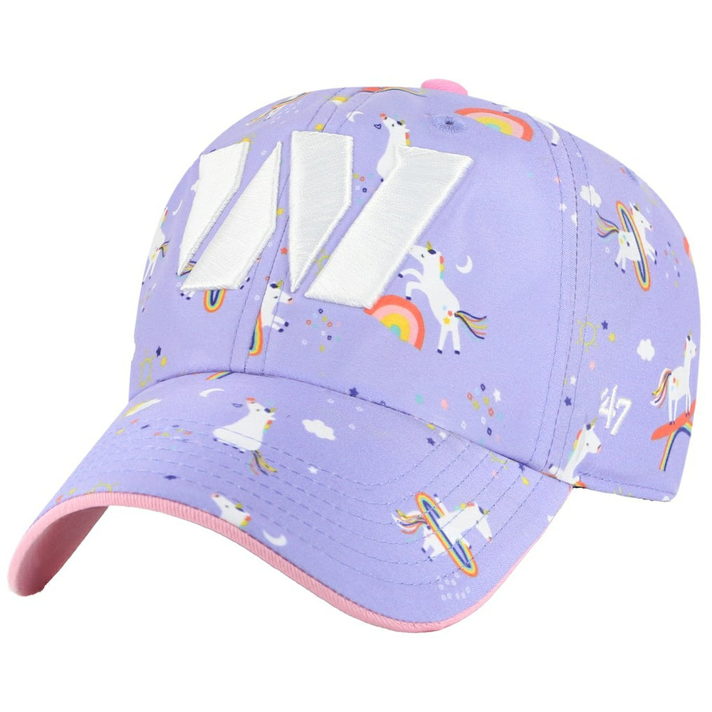 47 brand Washington Commanders '47 Girls Preschool Unicorn Clean Up Adjustable Hat Lavender