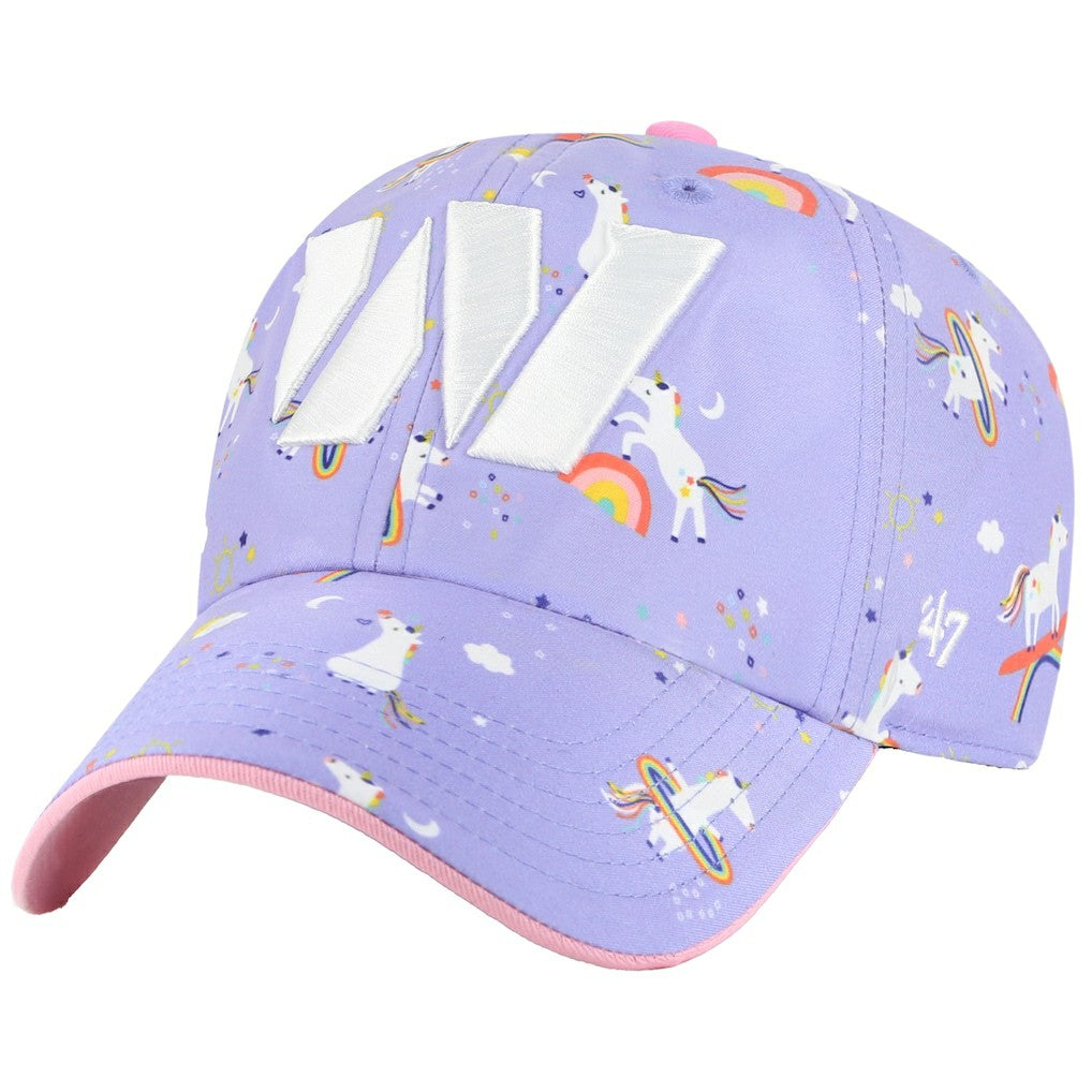 47 brand Washington Commanders '47 Girls Preschool Unicorn Clean Up Adjustable Hat Lavender