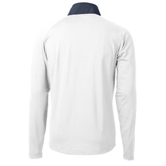 Atlanta Braves Cutter & Buck Adapt Eco Hybrid Raglan DryTec Quarter-Zip Jacket - White - MLB Sale
