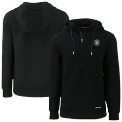 Houston Astros Cutter & Buck Roam Eco Recycled Half-Zip Pullover Hoodie - Black - MLB Sale