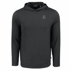 Kansas City Royals Cutter & Buck Coastline Epic Comfort Eco Recycled Long Sleeve Hoodie T-Shirt - Black - MLB Online