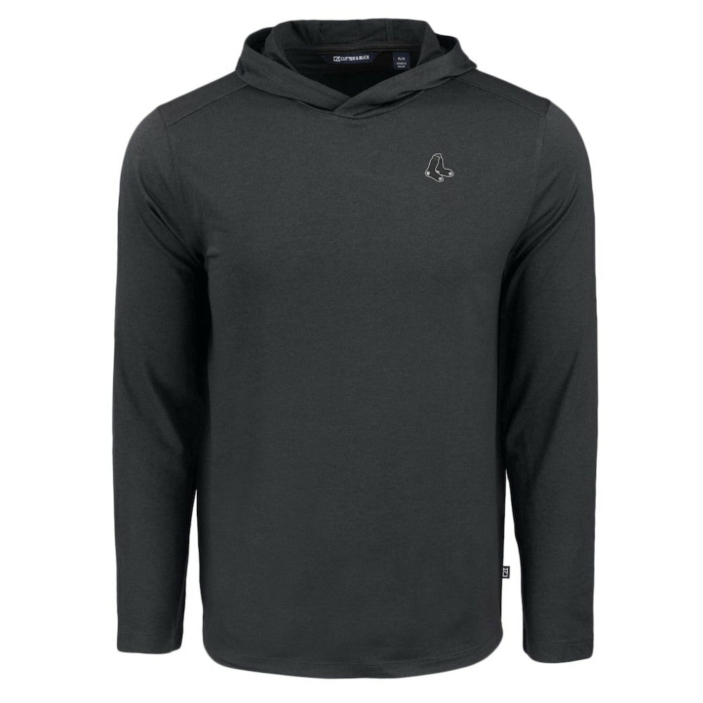 Boston Red Sox Cutter & Buck Coastline Epic Comfort Eco Recycled Long Sleeve Hoodie T-Shirt - Black - MLB on Sale