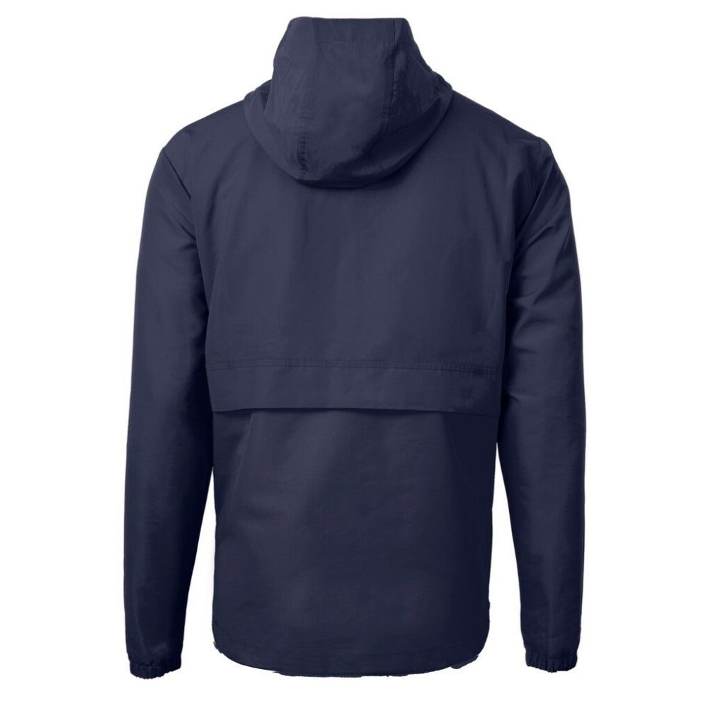 Boston Red Sox Cutter & Buck Charter Eco Recycled Anorak Half-Zip Hoodie Jacket - Navy - MLB Lifestyle