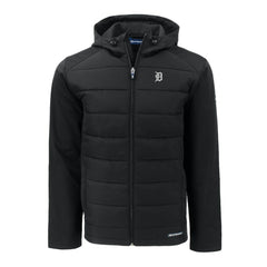 Detroit Tigers Cutter & Buck Evoke Hybrid Eco Softshell Recycled Full-Zip Jacket - Black - MLB Lifestyle
