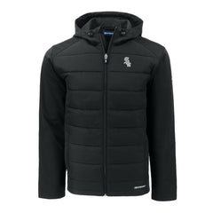 Chicago White Sox Cutter & Buck Evoke Hybrid Eco Softshell Recycled Full-Zip Jacket - Black - MLB Discount