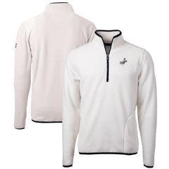 Los Angeles Dodgers Cutter & Buck Cascade Eco Fleece Quarter-Zip Jacket - Oatmeal - MLB Online