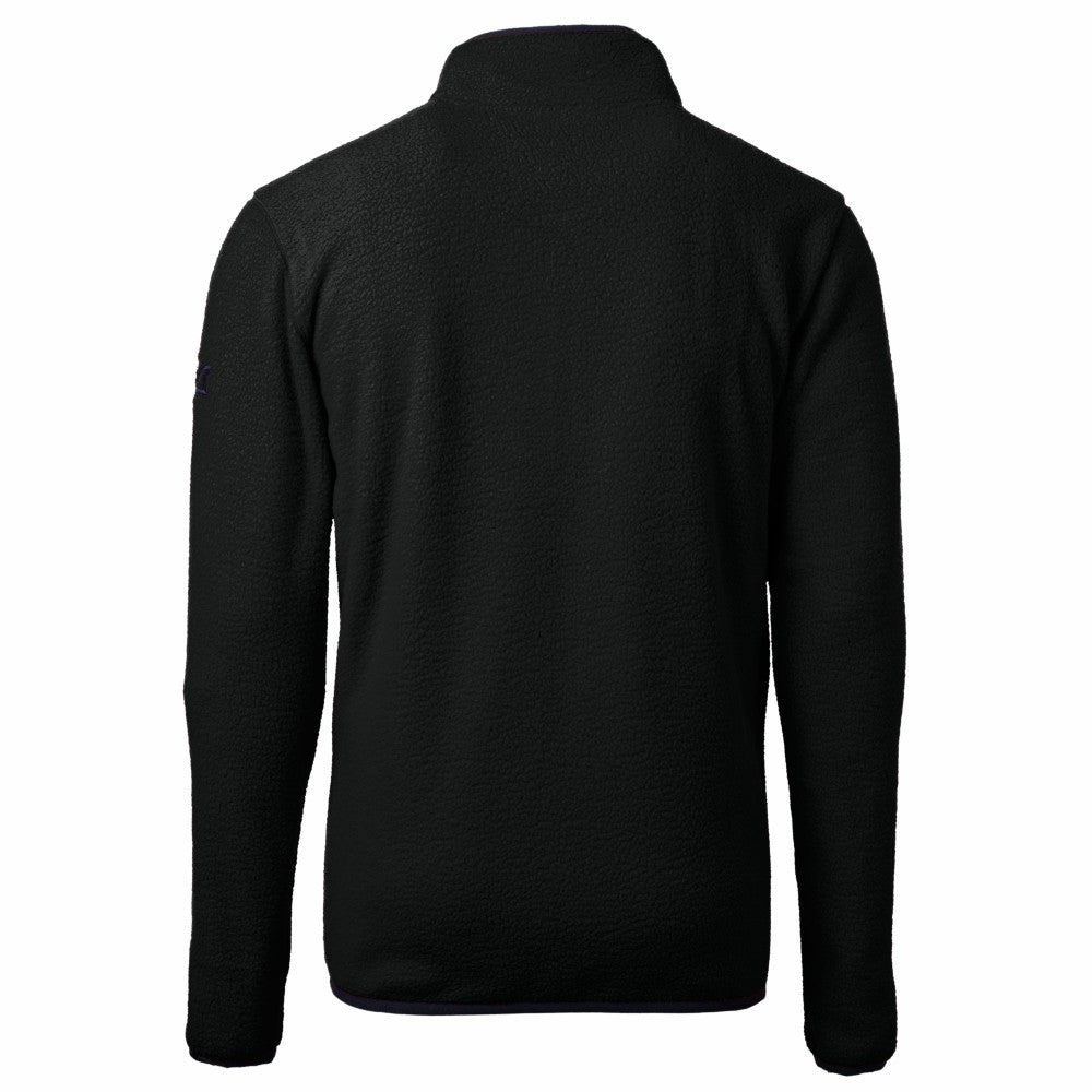 Los Angeles Dodgers Cutter & Buck Cascade Eco Fleece Quarter-Zip Jacket - Black - MLB Online