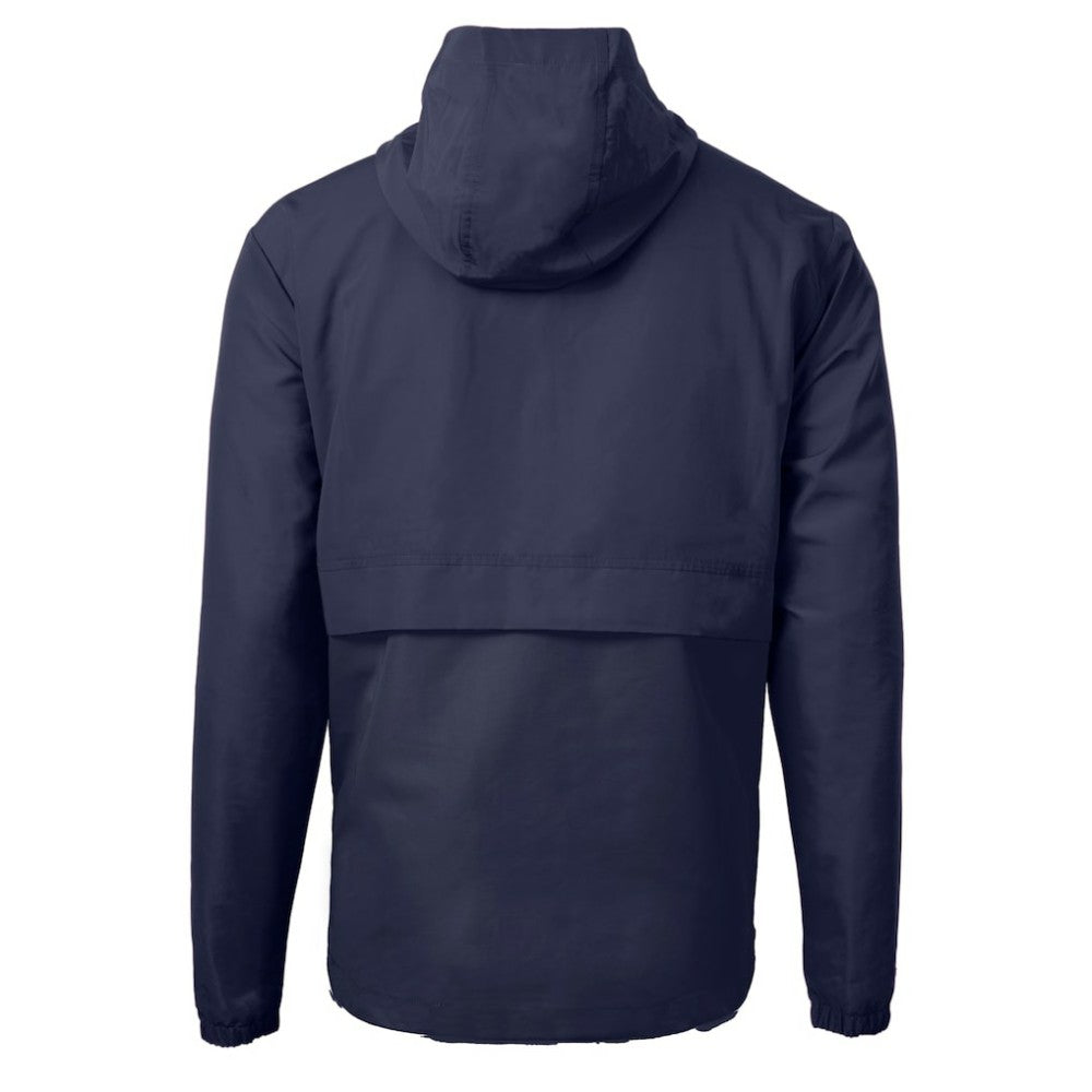 Philadelphia Phillies Cutter & Buck Charter Eco Recycled Anorak Half-Zip Hoodie Jacket - Navy - MLB Discount