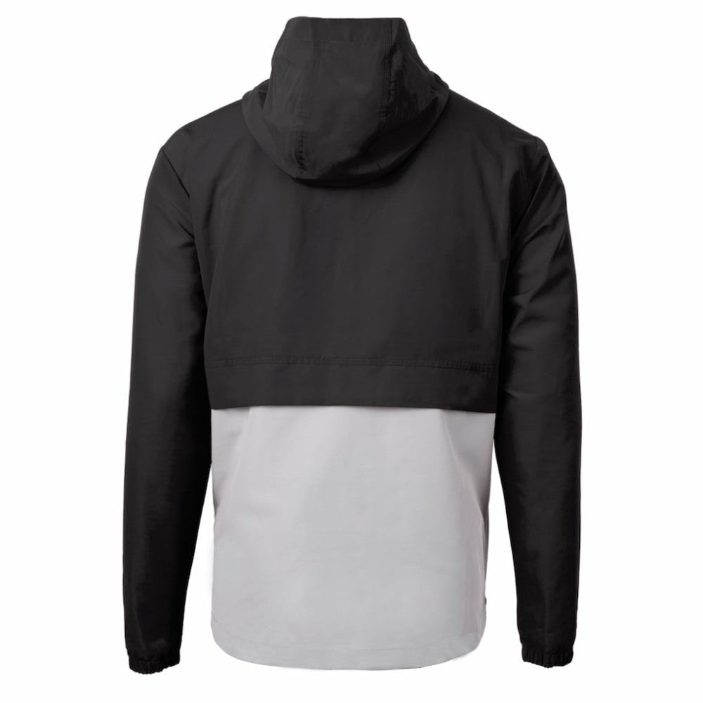 Los Angeles Dodgers Cutter & Buck Charter Eco Recycled Anorak Half-Zip Hoodie Jacket - Black/Gray - MLB Online
