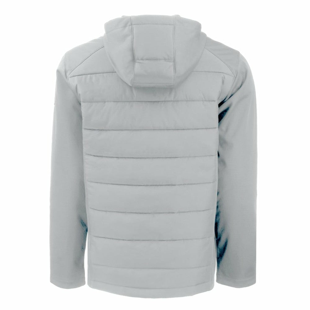 Los Angeles Dodgers Cutter & Buck Evoke Hybrid Eco Softshell Recycled Full-Zip Hooded Jacket - Gray - MLB on Sale