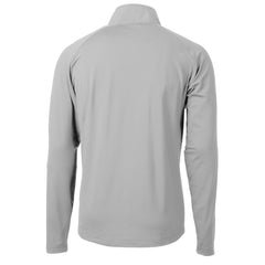 Los Angeles Dodgers Cutter & Buck Adapt Eco Hybrid Raglan DryTec Quarter-Zip Jacket - Gray - MLB Discount