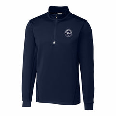 New York Mets Cutter & Buck Traverse Eco Tri-Blend DryTec Quarter-Zip Jacket - Navy - MLB Discount