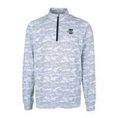 Philadelphia Phillies Cutter & Buck Traverse Eco Camo Tri-Blend DryTec Quarter-Zip Top - Charcoal - MLB on Sale