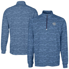 Philadelphia Phillies Cutter & Buck Traverse Eco Camo Tri-Blend DryTec Quarter-Zip Top - Navy - MLB Lifestyle