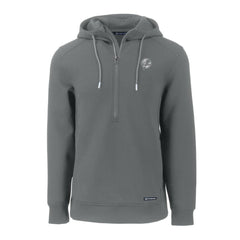New York Yankees Cutter & Buck Roam Eco Recycled Tri-Blend Half-Zip Hoodie - Gray - MLB Sale
