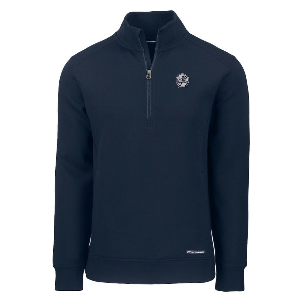 New York Yankees Cutter & Buck Roam Eco Quarter-Zip Jacket - Navy - MLB Online